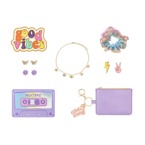 Ajándékdoboz girl gang goodie box, csajos mix, 19x15x4 cm