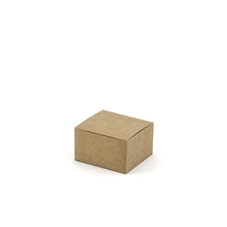Ajándékdoboz natúr papír 6x5,5x3,5cm natúr S/10