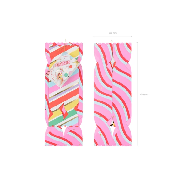 Ajándékdobozok cukorkák, mix, 7x37 cm - 9x47 cm S/2