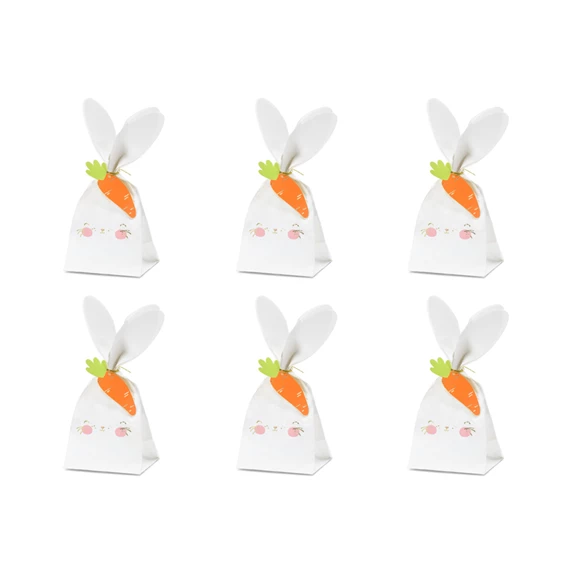 Ajándéktasak nyuszi, vegyes, 7,5x9x22,5 cm S/6