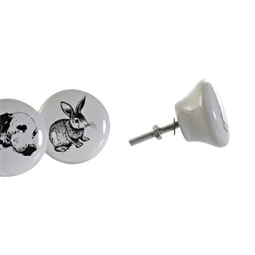 Ajtógomb kutyás, nyuszis 4x6,5x4 cm 4 féle