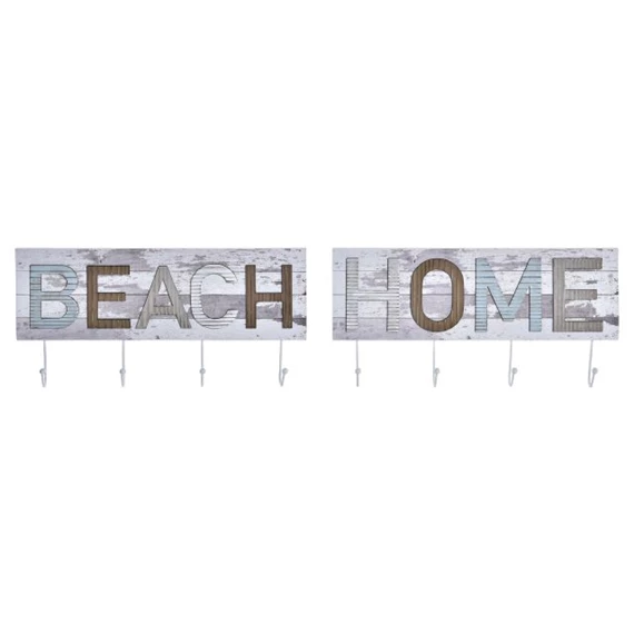Akasztó falra "Beach" felirat 45x5x23 cm 2 féle