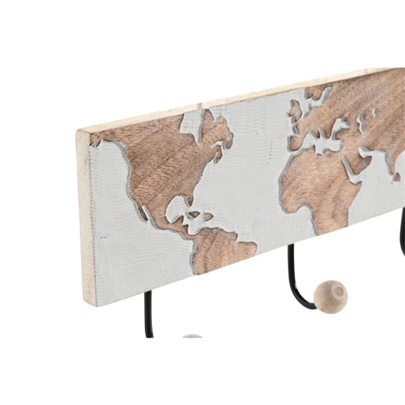 Akasztó falra világtérképpel 38x5x16 cm