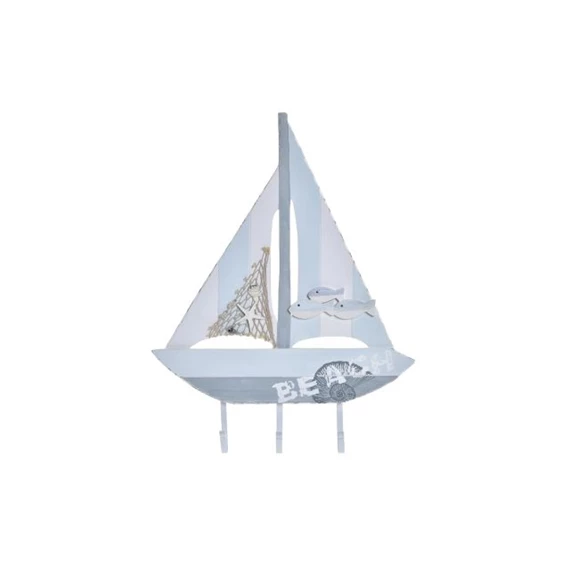 Akasztó falra vitorlás 43x4x56 cm