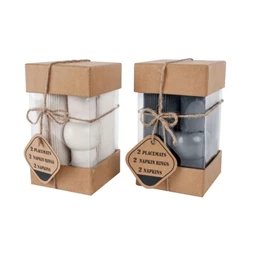 Alátét szett szalvétával 47x40x40 cm 2 féle S/6