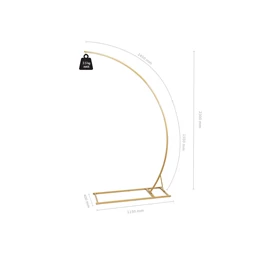 Állvány acélból arany színben 135 x 230 cm