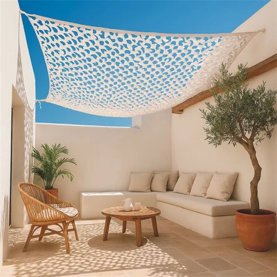 Árnyékoló raschel háló, kifordítható 3x4 m