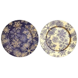 Asztali dekoráció tányér 33x33x2 cm 2 féle