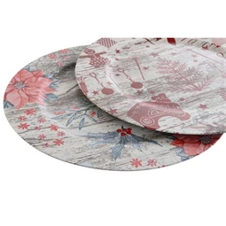 Asztali dekoráció tányér 33x33x2 cm 2 féle