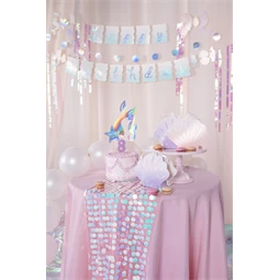 Asztali futó flitteres 0,3x2,13 m irizáló