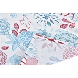 Asztali futó rénszarvasos, virágos 50x150x0,2 cm