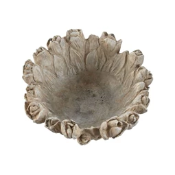 Asztali kínáló tulipánokkal, kopott hatású 23x23x10 cm