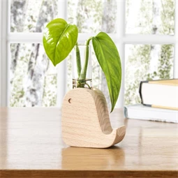 Asztali telefon és virágtartó, madár