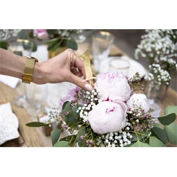 Asztalszám betűzős 26 cm arany S/11