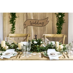 Asztalszám betűzős 26 cm fekete S/11