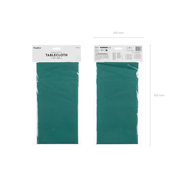 Asztalterítő 137x183 cm sötétzöld