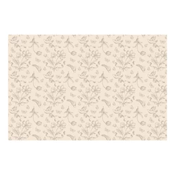 Asztalterítő bézs virágokkal 180x120 cm