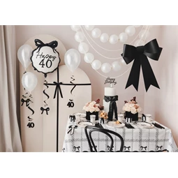 Asztalterítő masnikkal, kockás 180x120 cm színkeverék