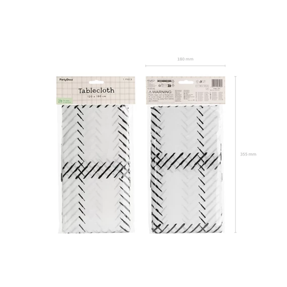 Asztalterítő masnikkal, kockás 180x120 cm színkeverék