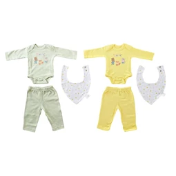 Baba szett 0-6 hónapos korig, ruha 25x1x25 cm 2 féle S/3