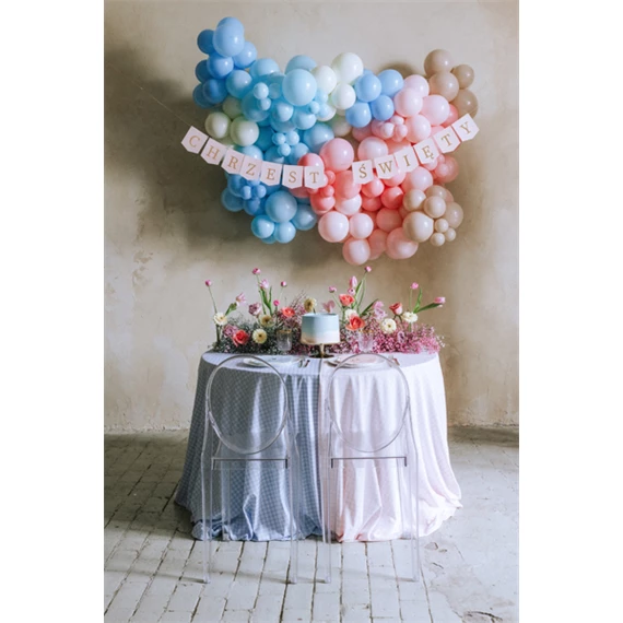 Banner Chrzest Święty 2 m világos rózsaszín