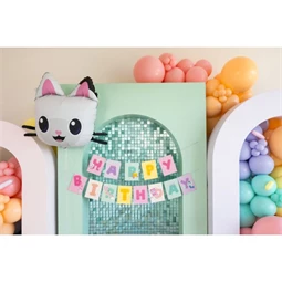 Banner happy birthday gabby`s dollhouse 180 x 15 cm