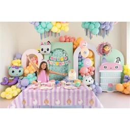 Banner happy birthday gabby`s dollhouse 180 x 15 cm