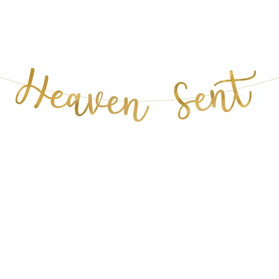 Banner heaven sent 14.5x85 cm arany