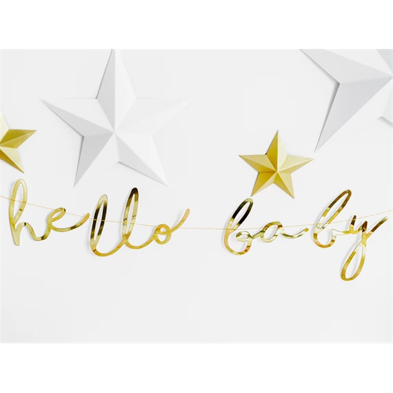 Banner kis csillag - hello baby 18x70 cm
