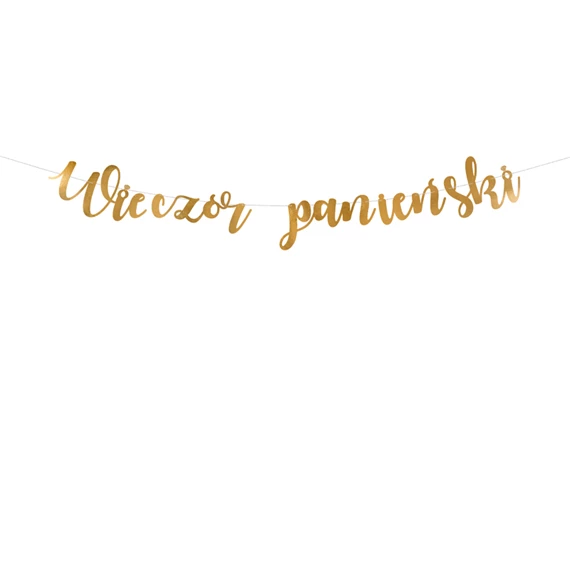 Banner lánybúcsú arany 150x21,5 cm