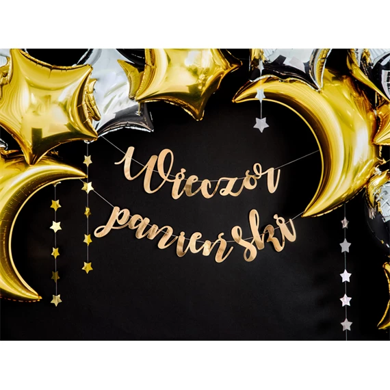 Banner lánybúcsú arany 150x21,5 cm