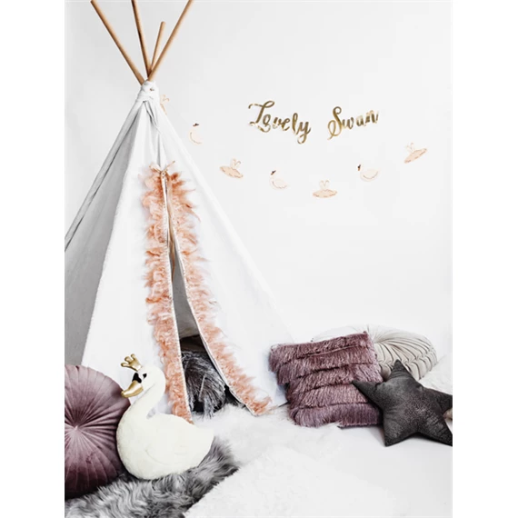 Banner lovely swan 64x21.3 cm tükör arany