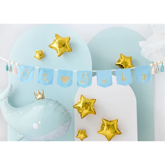 Banner oh baby bojtokkal 2,5 m égkék