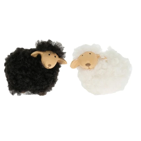 Bárány szőrös, álló 9,8x5,5x8 cm 2 féle