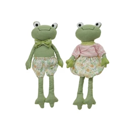 Béka fiú, lány lógólábú 15x10x39 cm 2 féle