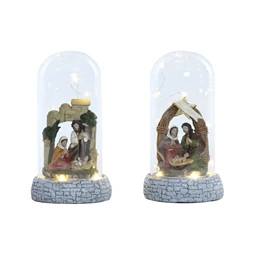 Betlehem LED-es 10x10x21 cm 2 féle