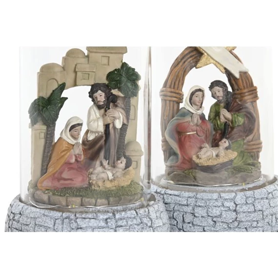 Betlehem LED-es 10x10x21 cm 2 féle