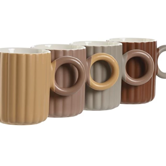 Bögre 375 ml 14x8x10,3 cm 4 féle