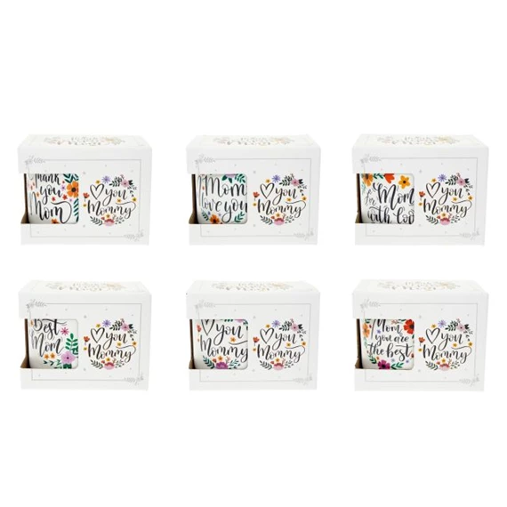 Bögre anyák napi felirattal 6 féle