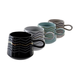 Bögre 13,5x9,5x8 cm 360 ml 4 féle 