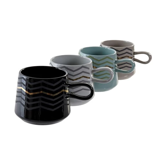 Bögre 13,5x9,5x8 cm 360 ml 4 féle 