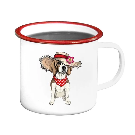 Bögre kutyával 11x11x10 cm