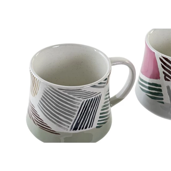 Bögre modern mintás 13x9,5x8,5 cm 385 ml 4 féle