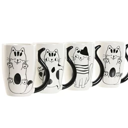 Bögre 11x8,2x12 cm 4 féle