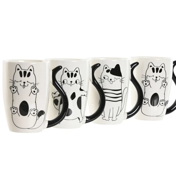 Bögre 11x8,2x12 cm 4 féle