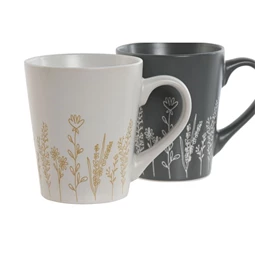 Bögre virág mintás 360 ml 12,5x9x10,6 cm 3 féle