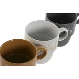 Bögre virág mintás 400 ml 12,5x9,5x10 cm 3 féle