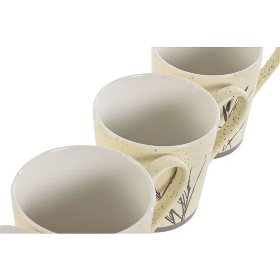 Bögre virág mintás 400 ml 13x9,5x9 cm 4 féle