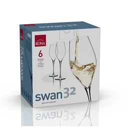 Boros pohár SWAN 320 ml 7,6x24,6 cm S/6