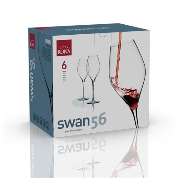 Boros pohár SWAN 560 ml 9,3x26,7 cm S/6